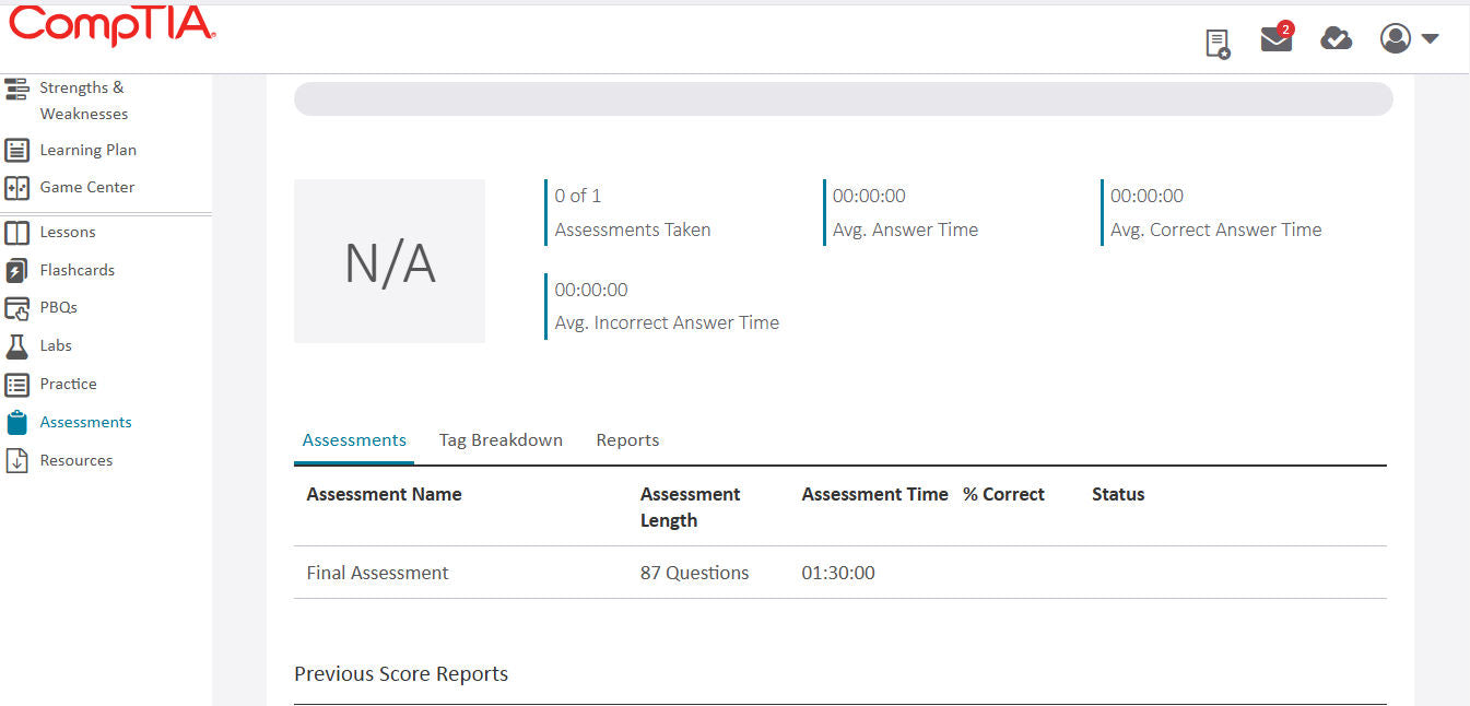 Integrated CertMaster Learn + Labs for CompTIA Security+ (SY0-701) : 3-Month Access