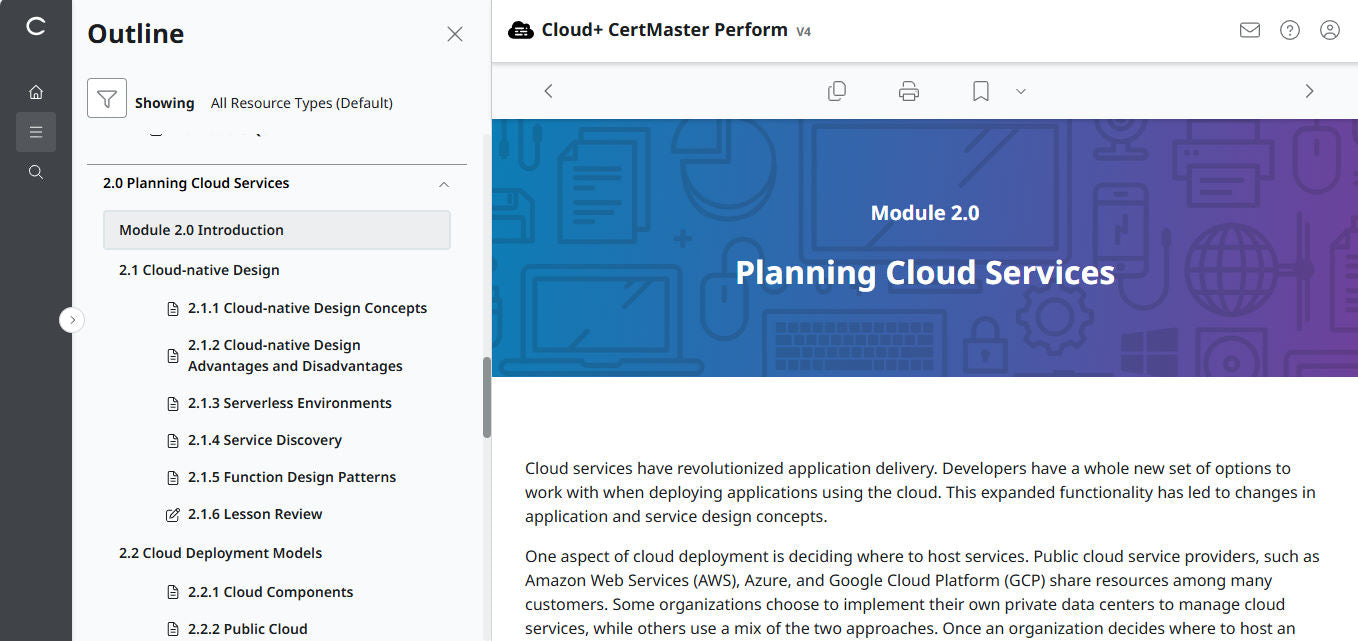 CompTIA Cloud+ CertMaster Perform (CV0-004) (3 Months Access)
