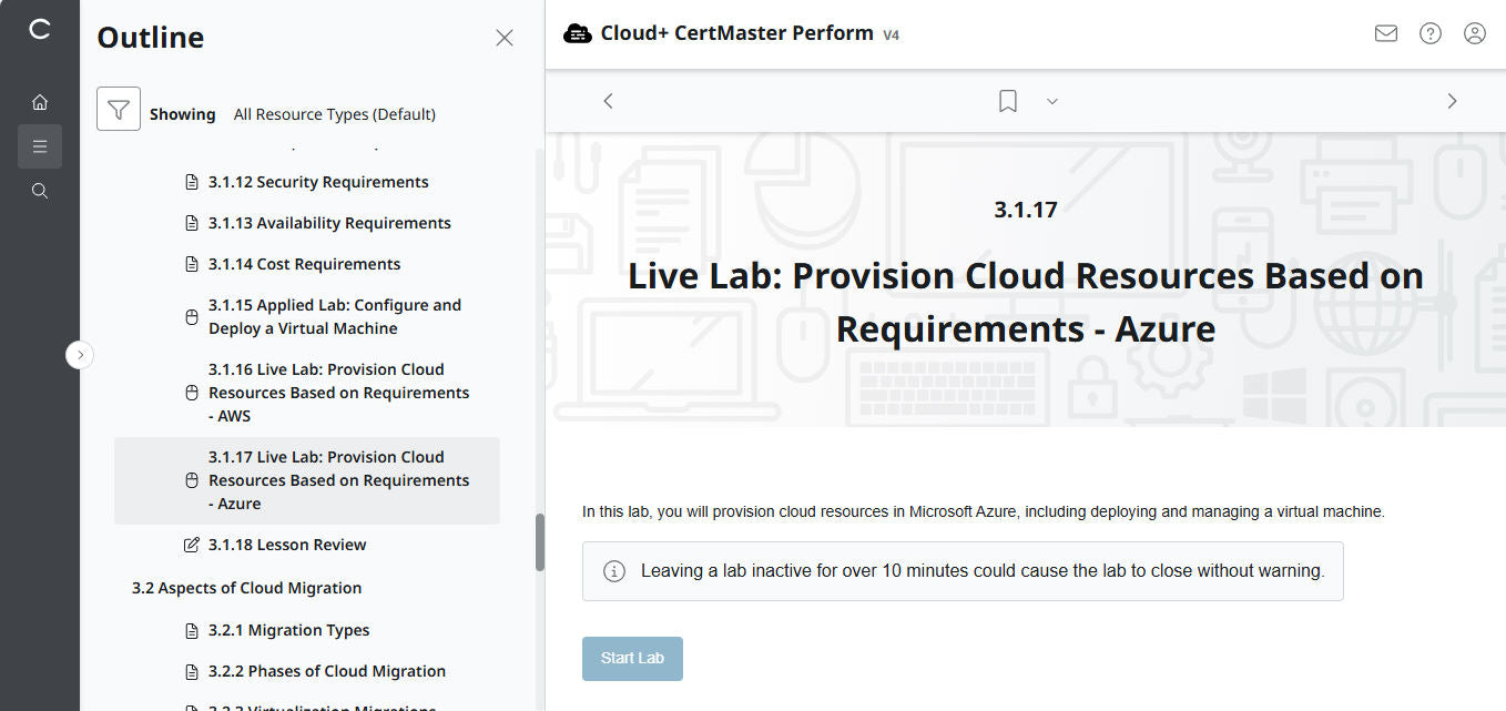 CompTIA Cloud+ CertMaster Perform (CV0-004) (3 Months Access)