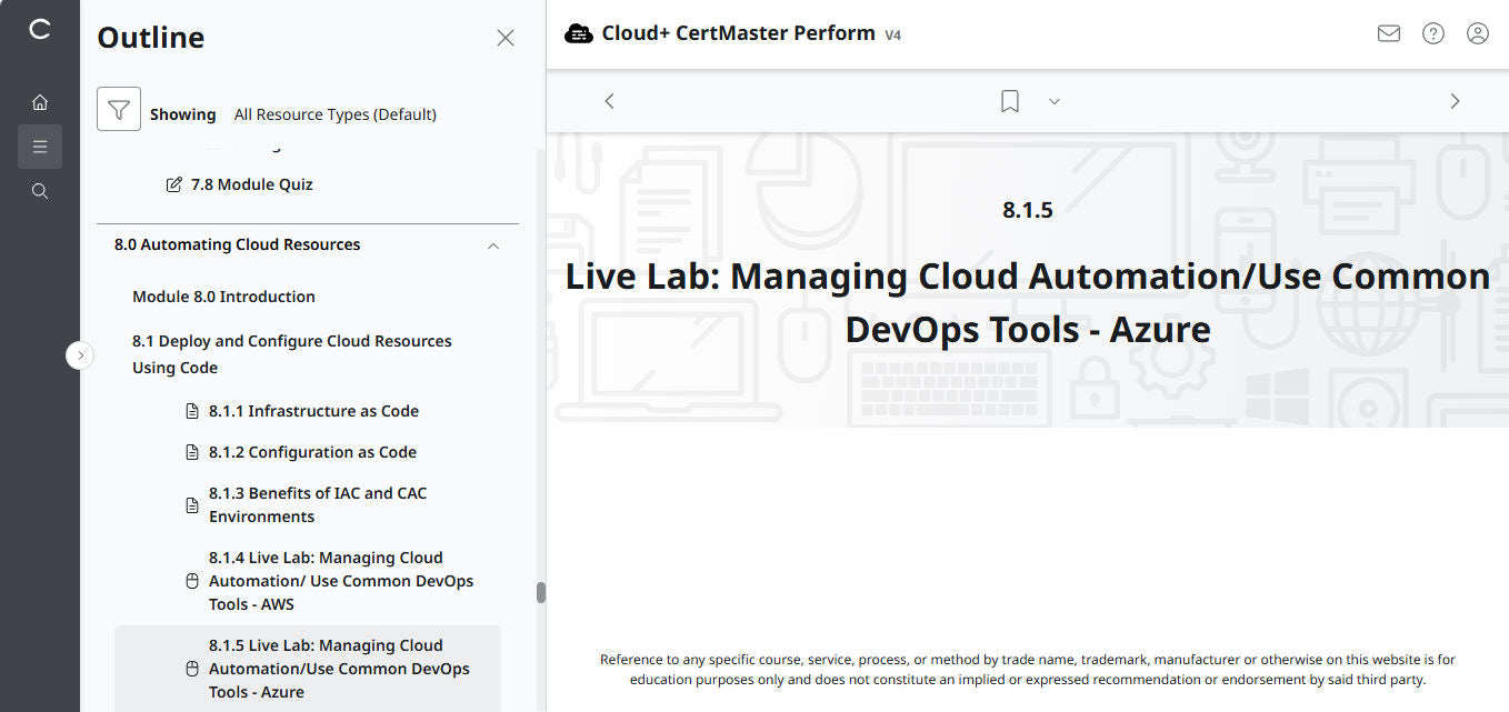 CompTIA Cloud+ CertMaster Perform (CV0-004) (3 Months Access)
