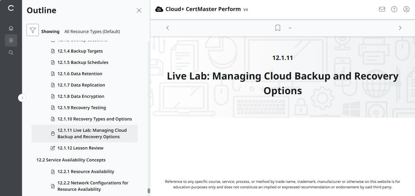 CompTIA Cloud+ CertMaster Perform (CV0-004) (3 Months Access)