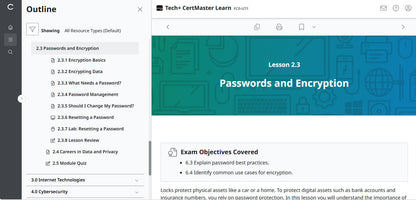 CertMaster Learn Tech+ (V6)  - FC0-U71  (2 Months)