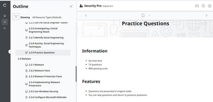 TestOut Security Pro for Security+ (SY0-701) - Individual License
