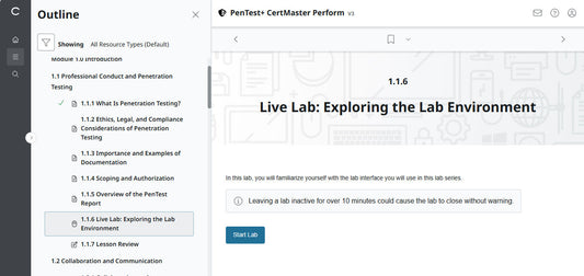 CompTIA PenTest+ CertMaster Perform  PT0-003 (V3) (3 Month Access