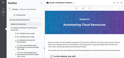 CompTIA Cloud+ CertMaster Perform (CV0-004)